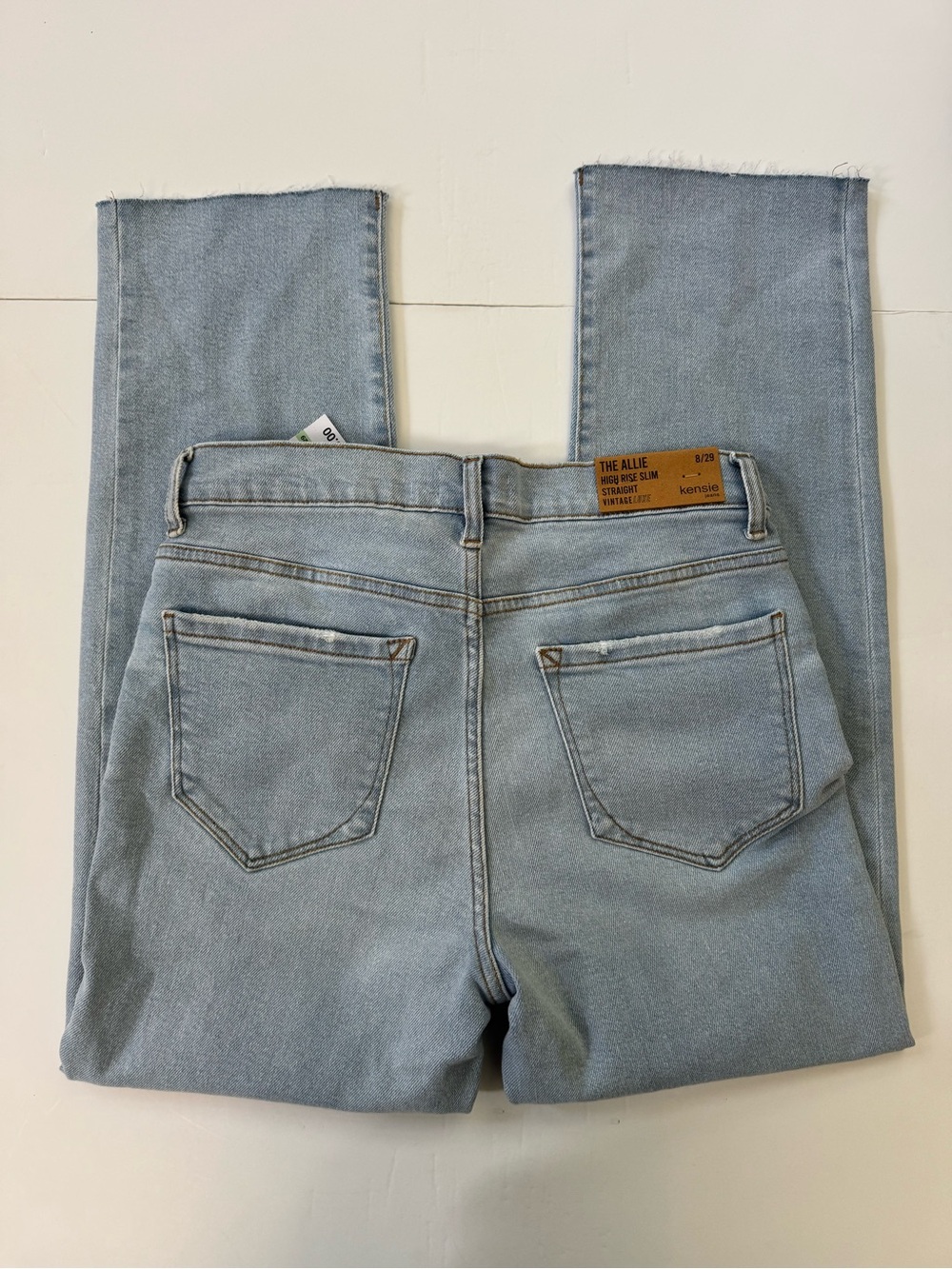 kensie Vintage Luxe Light Blue High-Rise Jeans - Picture 6 of 9